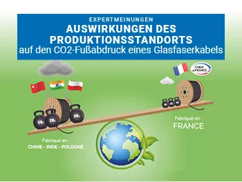 Impact du site de production sur l’empreinte carbone d’un câble à fibres optiques ? 